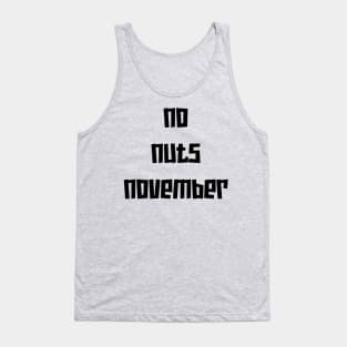 No Nuts November Black Tank Top